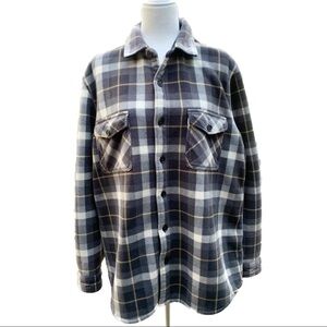 Freedom Foundry XL Sherpa Flannel Jacket  Grunge